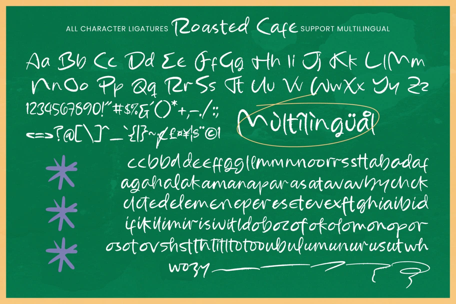 Preview 10 for Roasted Cafe - Handwritten Brush Script