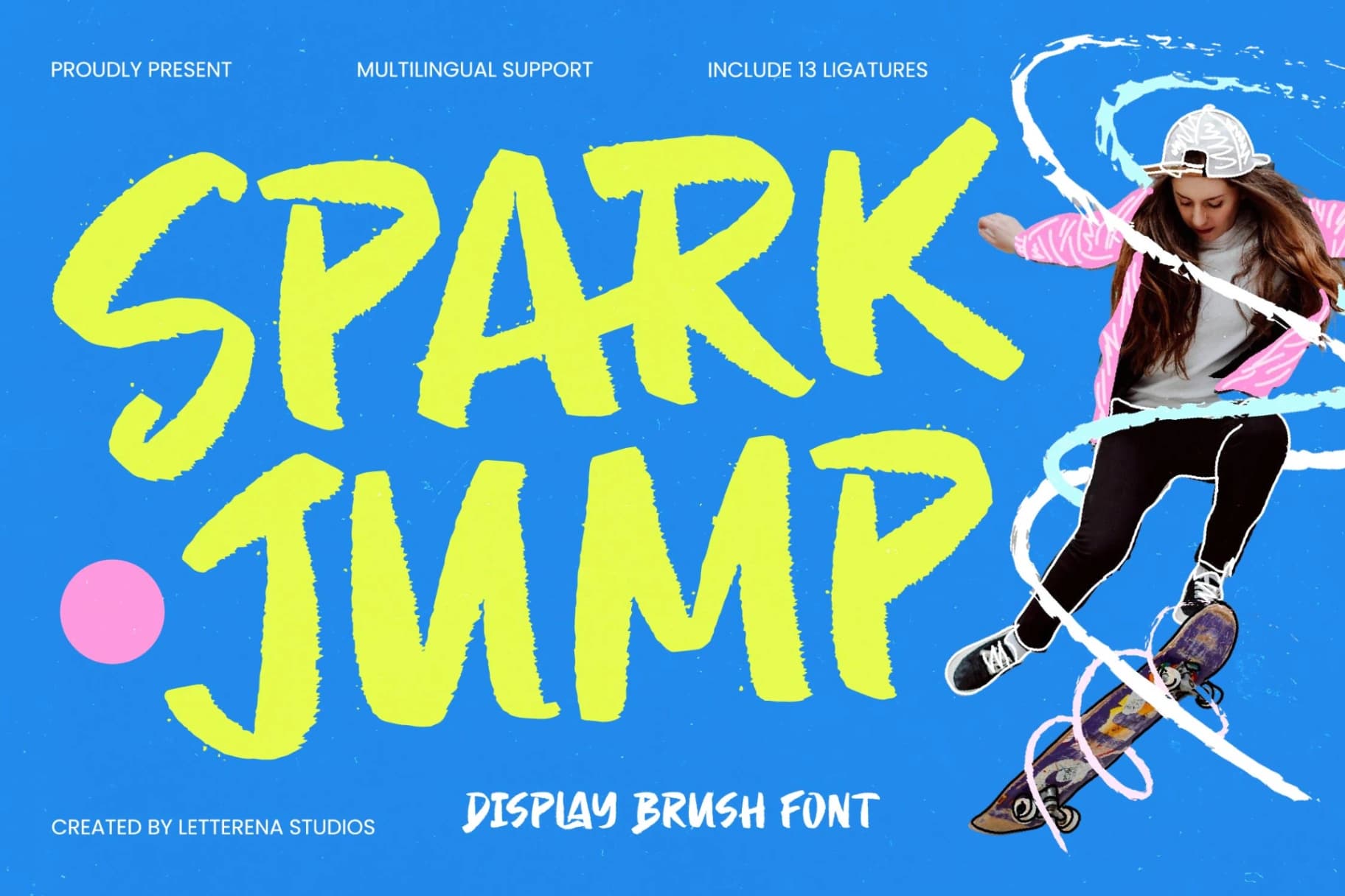 Preview of Spark Jump - Display Brush Font font