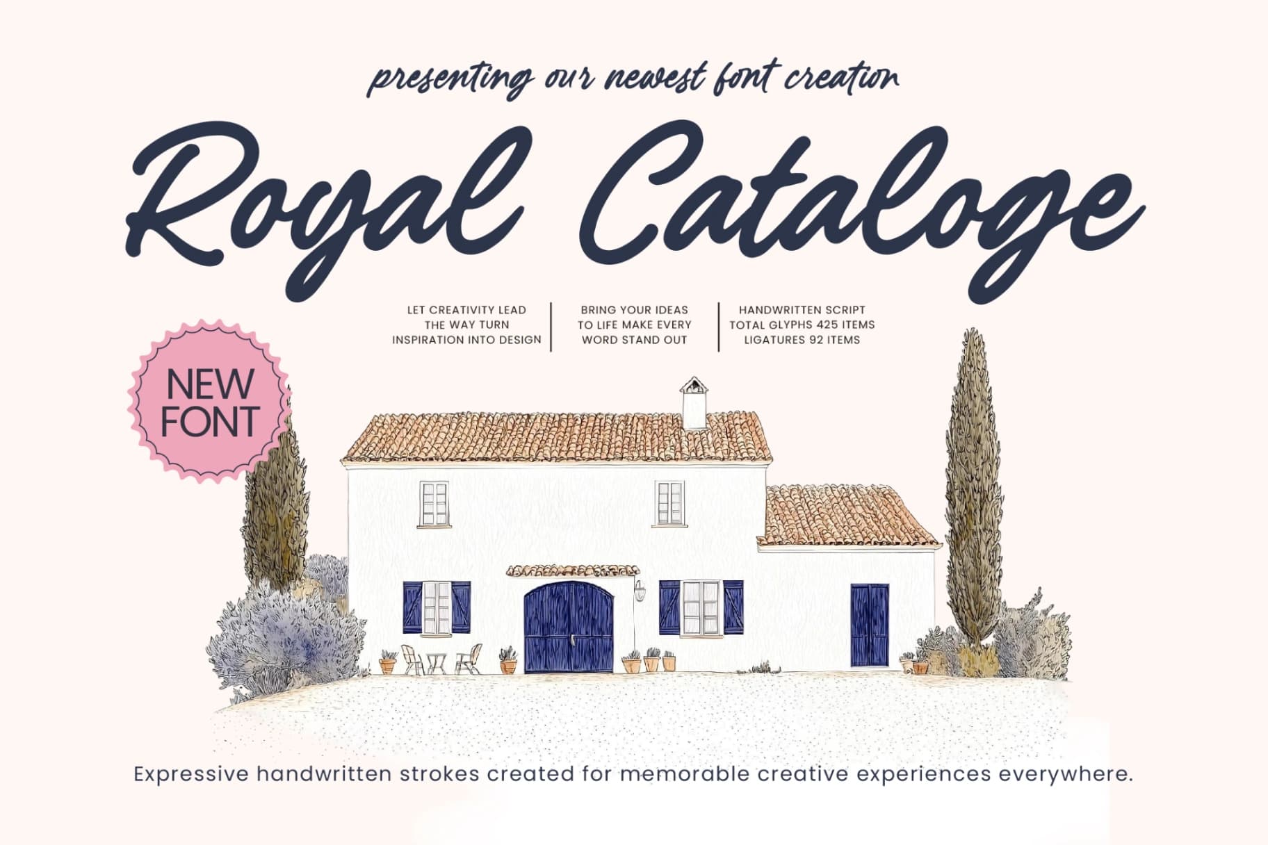 Preview of Royal Cataloge - Handwritten Script font