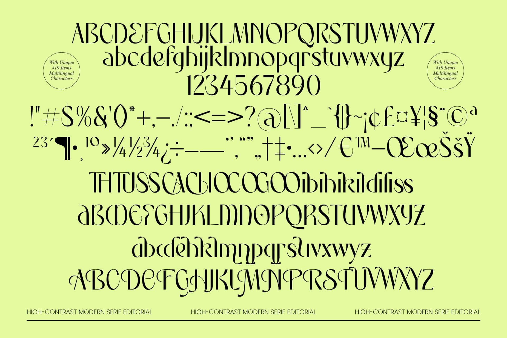 Preview 10 for Rhythm The Night - Modern Editorial Serif