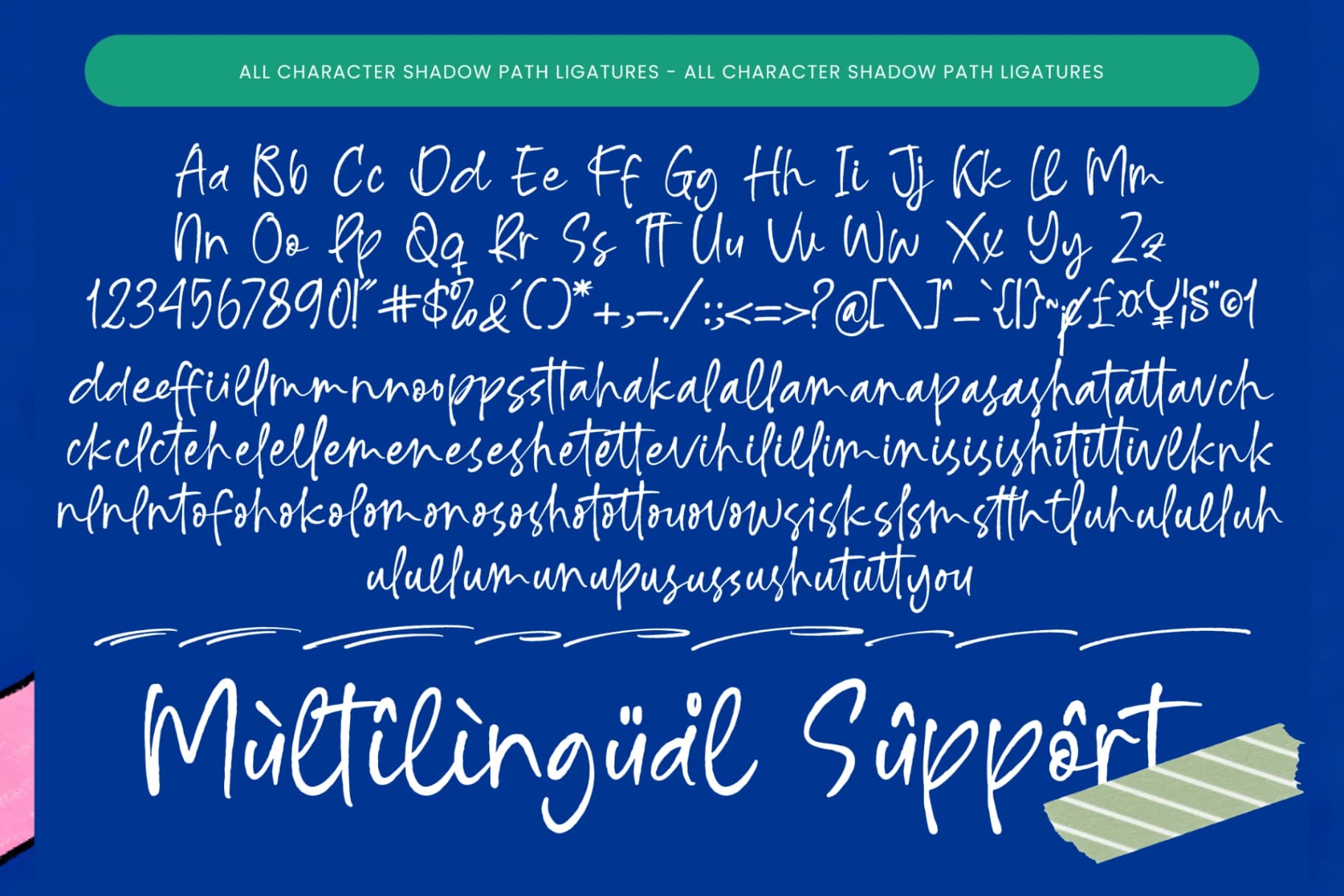 Preview 10 for Shadow Path - Rough Handwritten Font