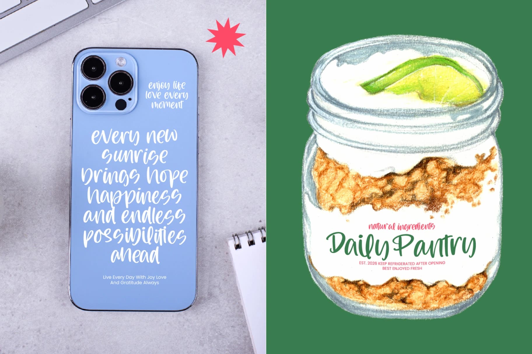 Preview 9 for Heritage Pantry - Casual Handwritten Font