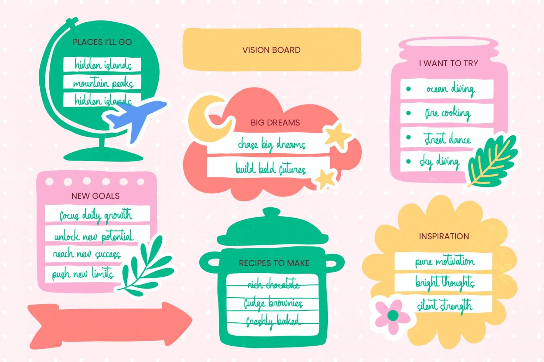 Preview 6 for Honey Sweet - Sticky Notes & Quotes