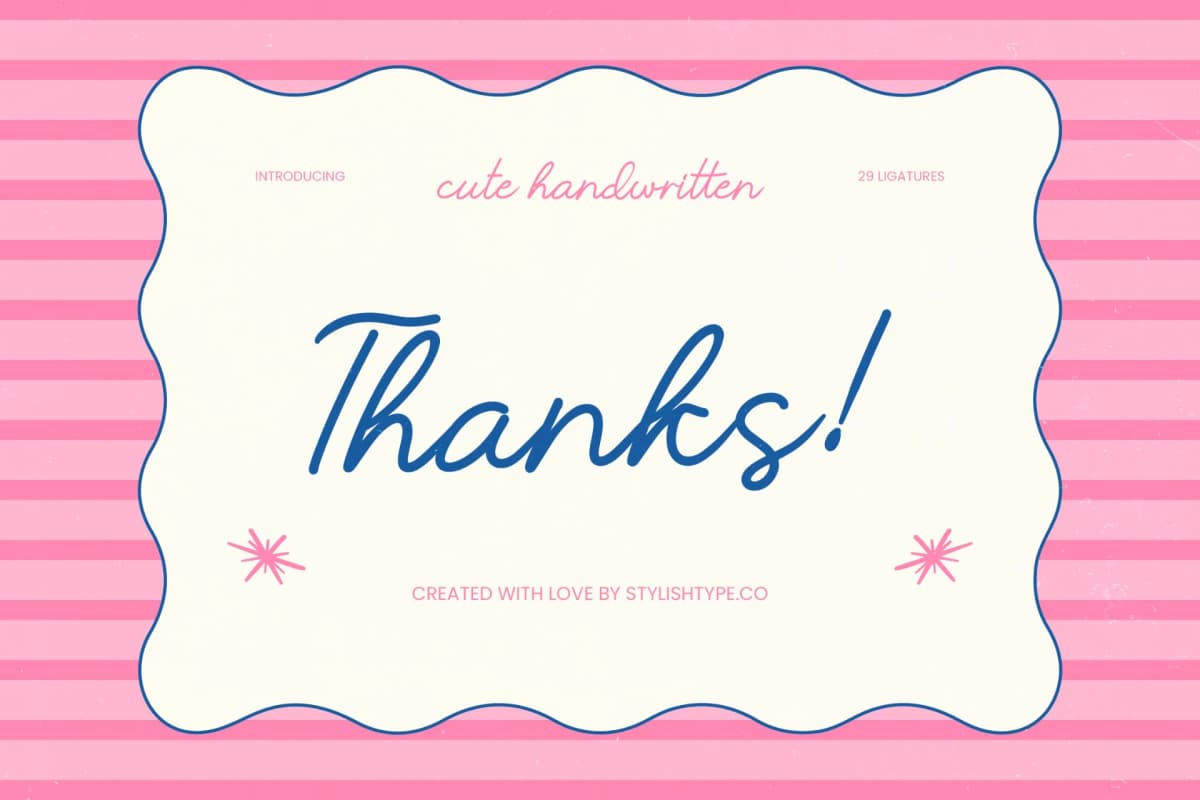 Preview 10 for Working Youth - Cute Handwritten