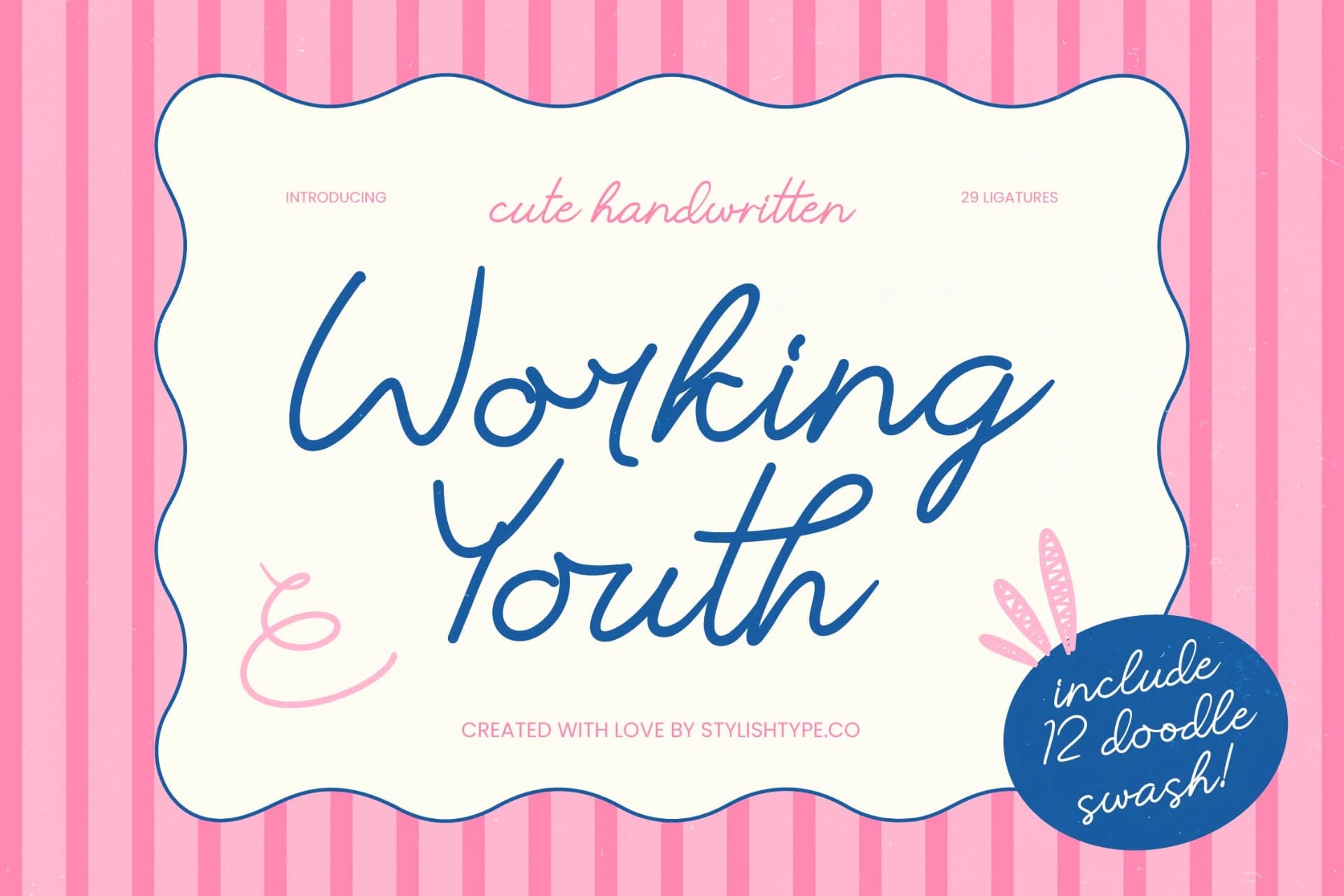 Preview 1 for Working Youth - Cute Handwritten