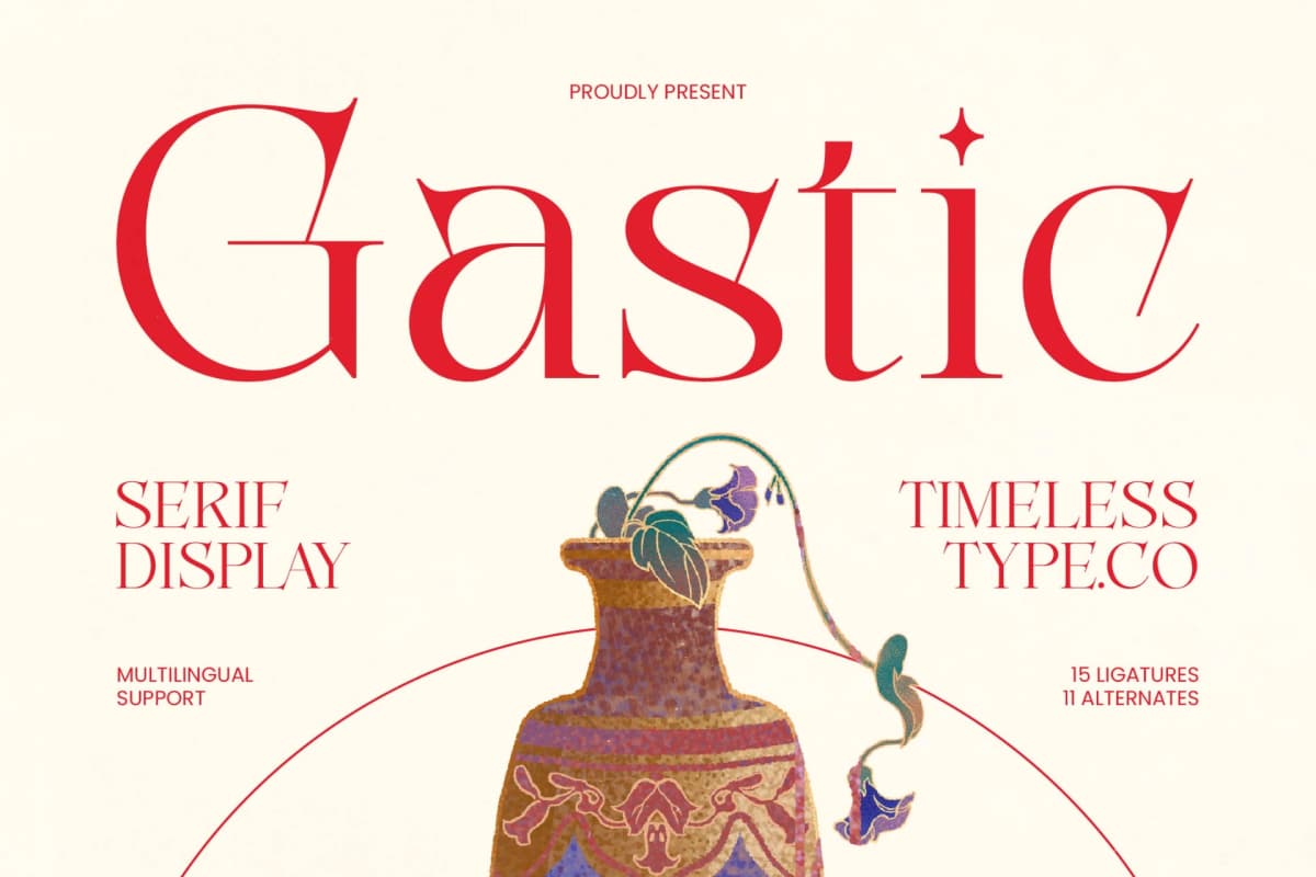 Preview 1 for Gastic - Modern Editorial Serif