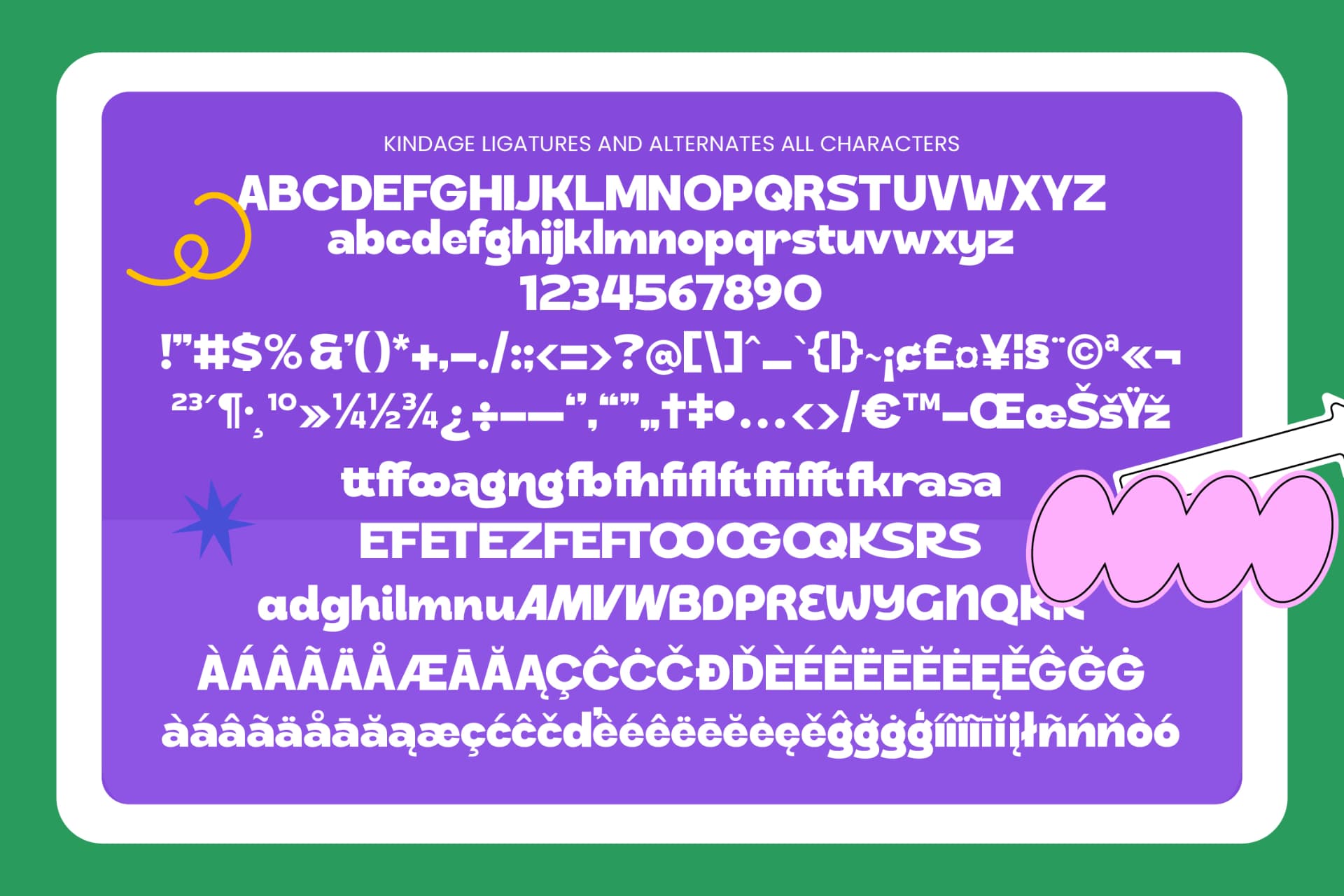 Preview 10 for Kindage - Bold Rounded Display Font