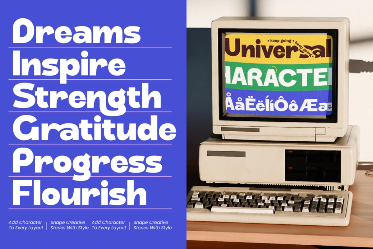 Preview 4 for Kindage - Bold Rounded Display Font