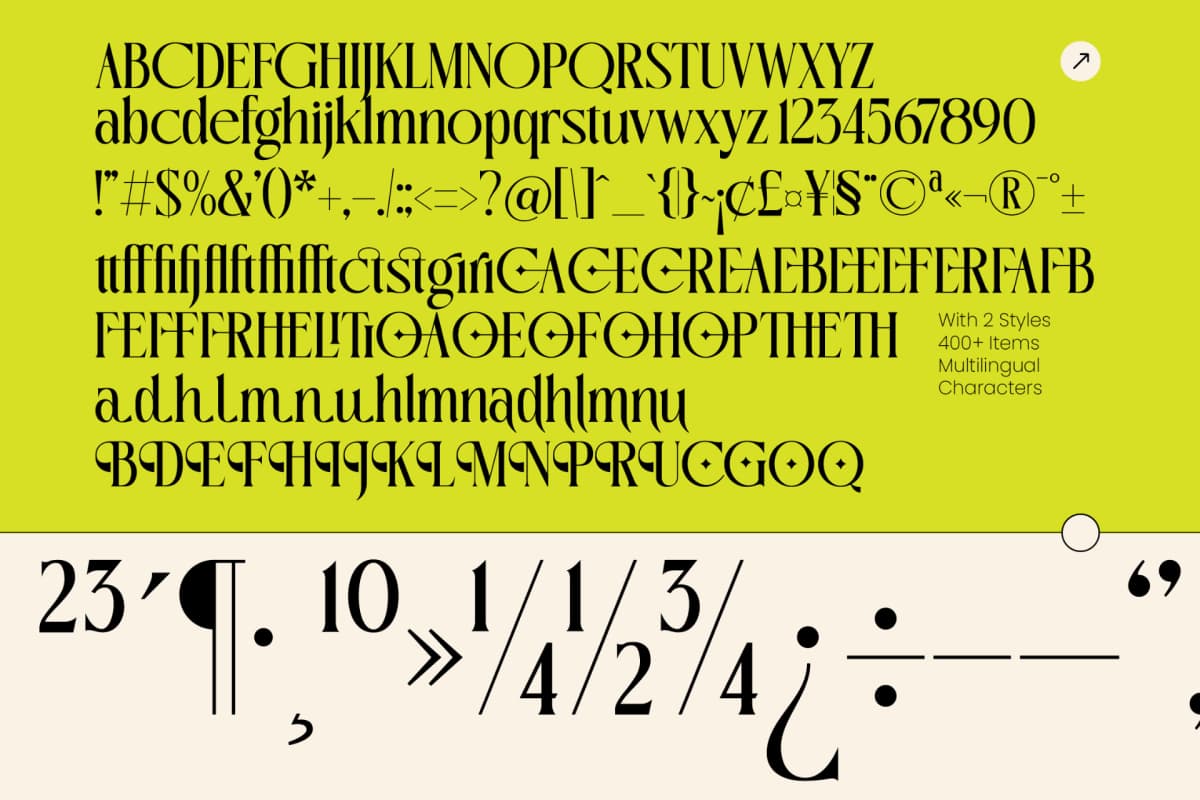 Oligierky - Modern Editorial Serif font preview 10