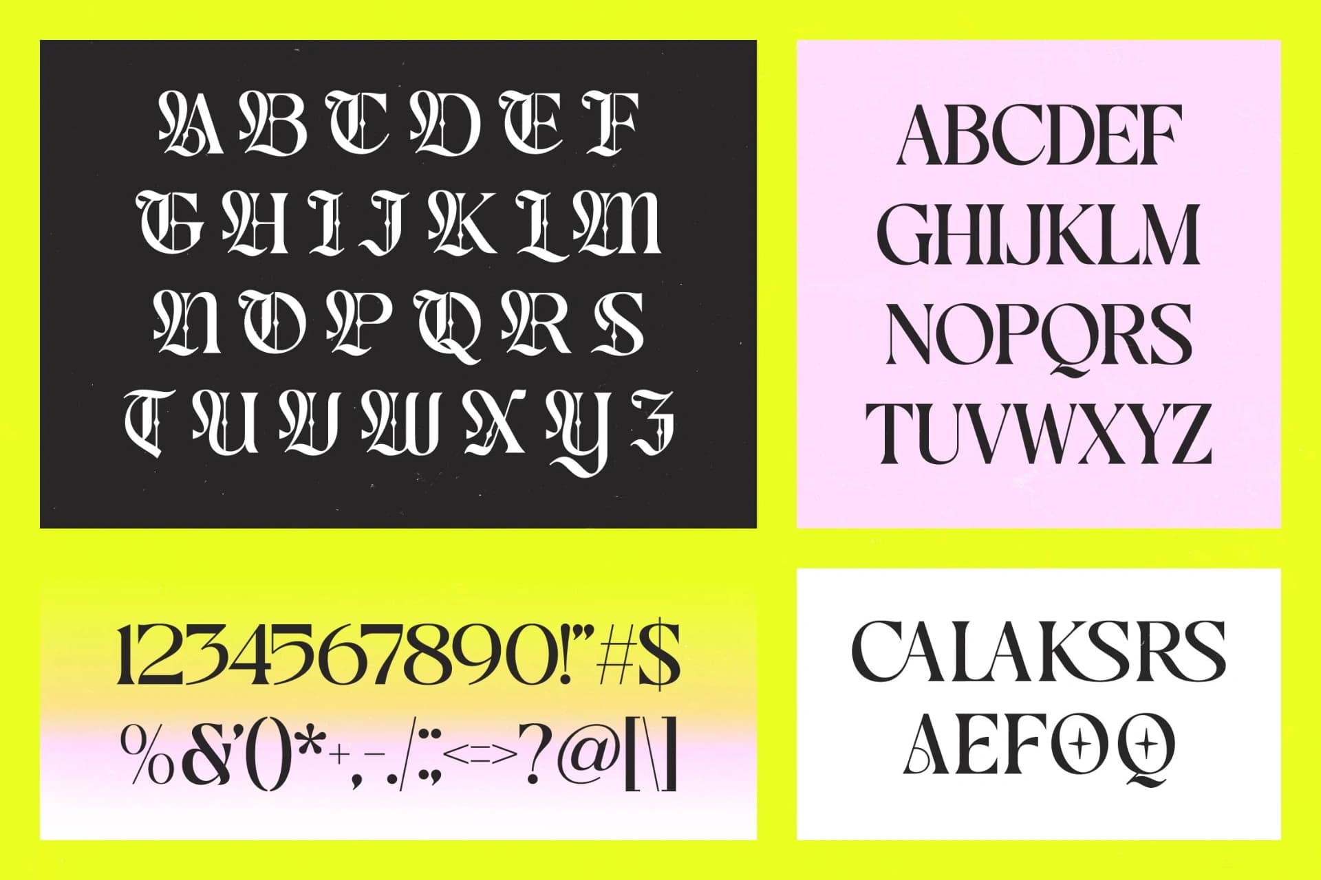 Preview 6 for Bakszen Crown - Blackletter Display