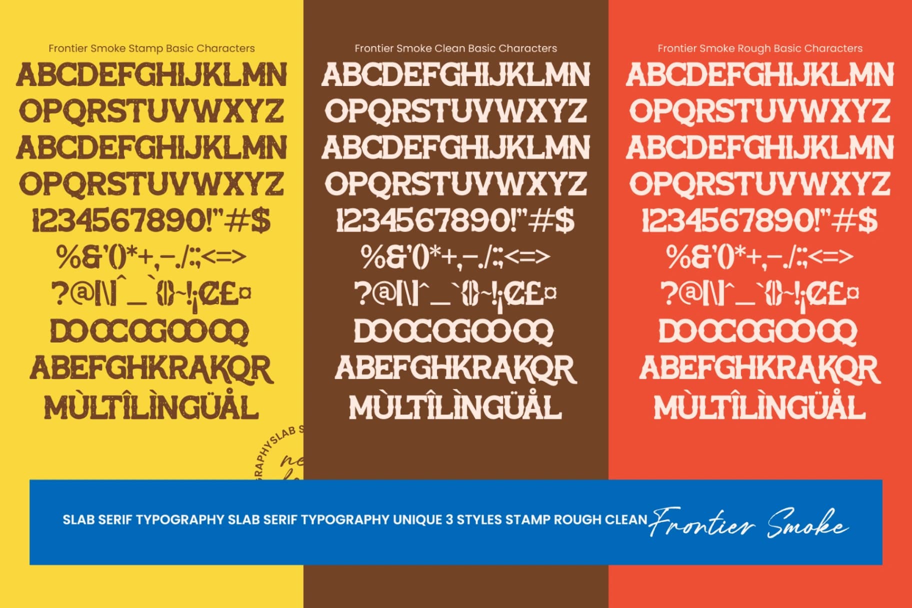 Preview 10 for Frontier Smoke - Typography Slab Serif