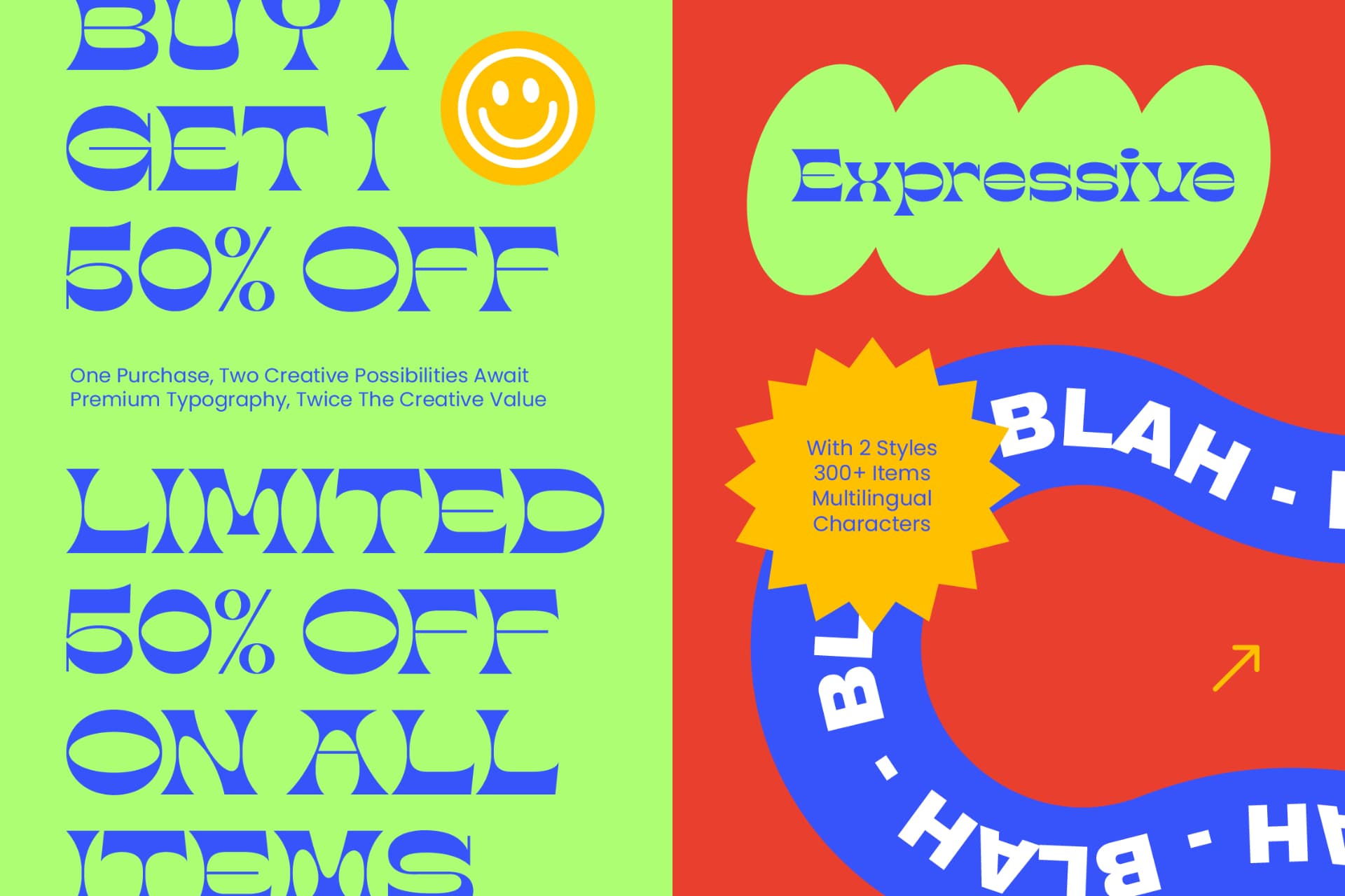Preview 7 for Vaoras - Psychedelic Display Font