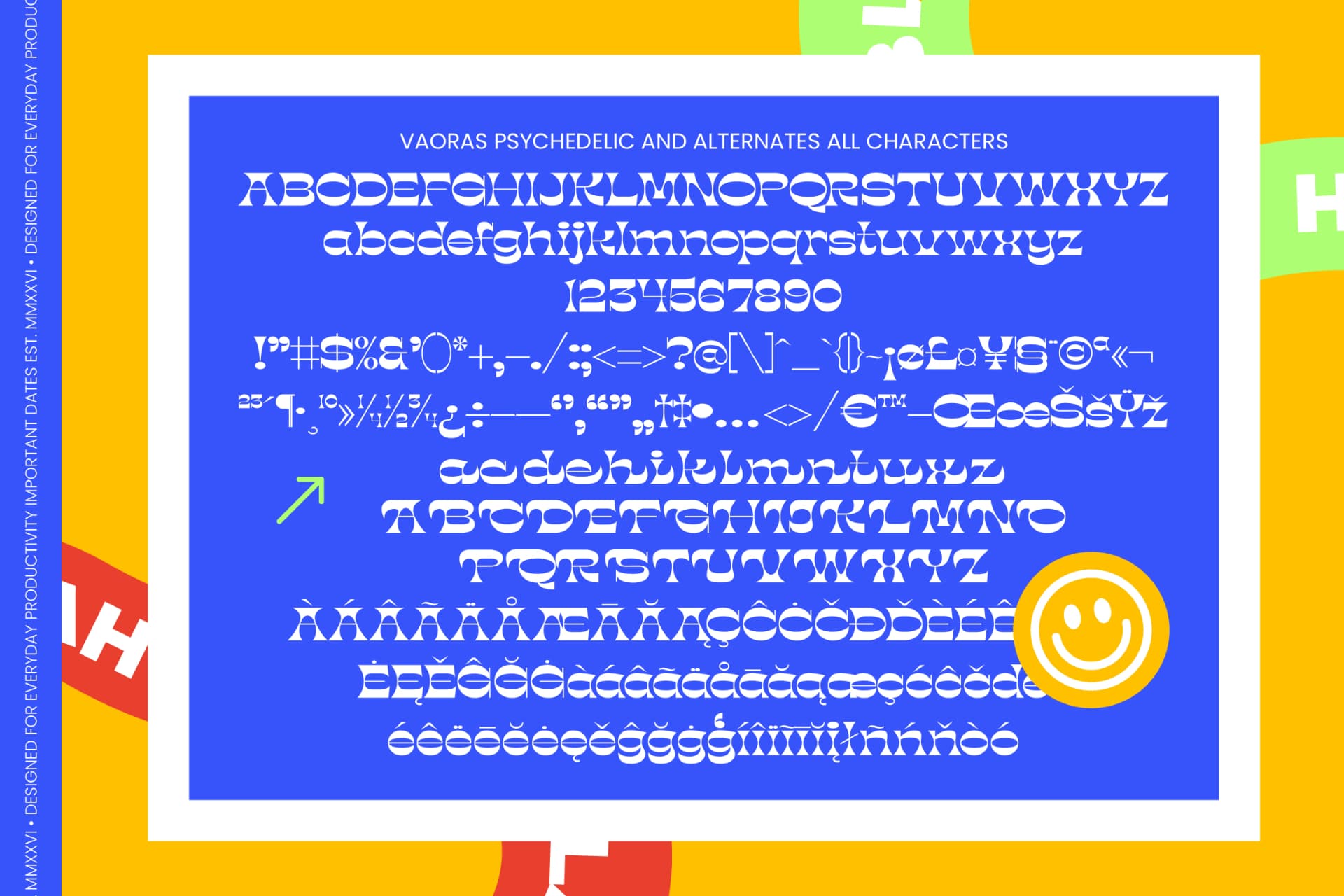 Preview 10 for Vaoras - Psychedelic Display Font