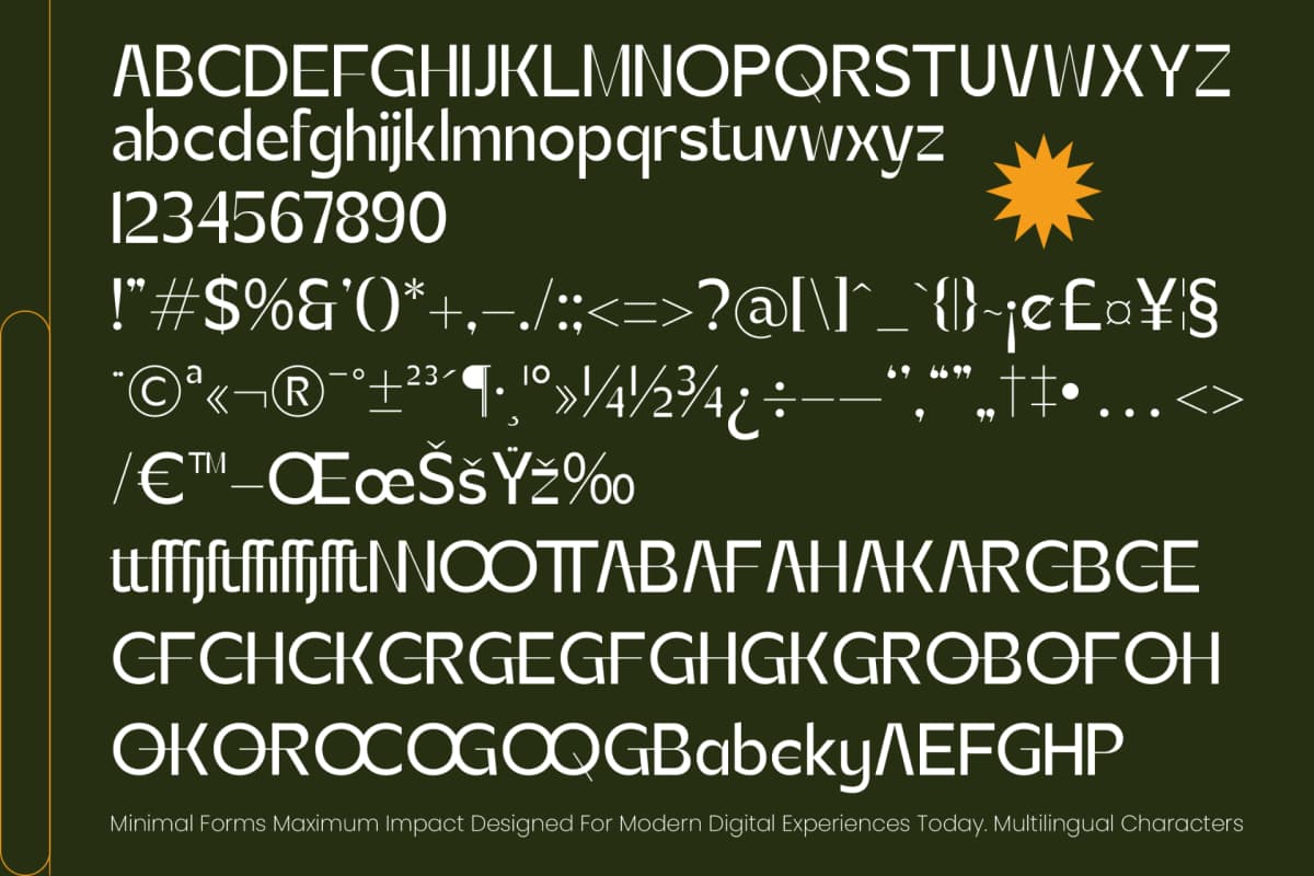 Preview 10 for Zanithe - Modern Geometric Sans Serif