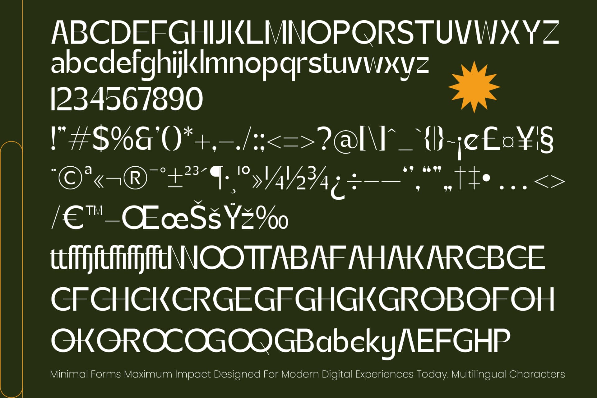 Preview 10 for Zanithe - Modern Geometric Sans Serif