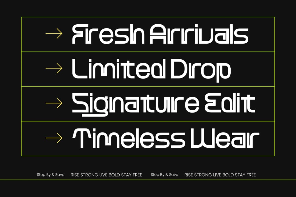 Preview 3 for Aoffrist - Geometric Sans Serif Display