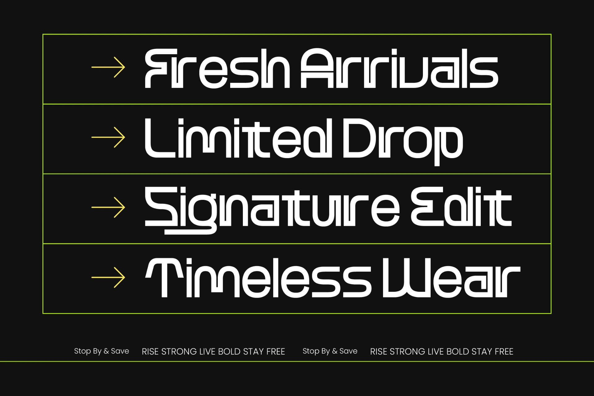 Preview 3 for Aoffrist - Geometric Sans Serif Display