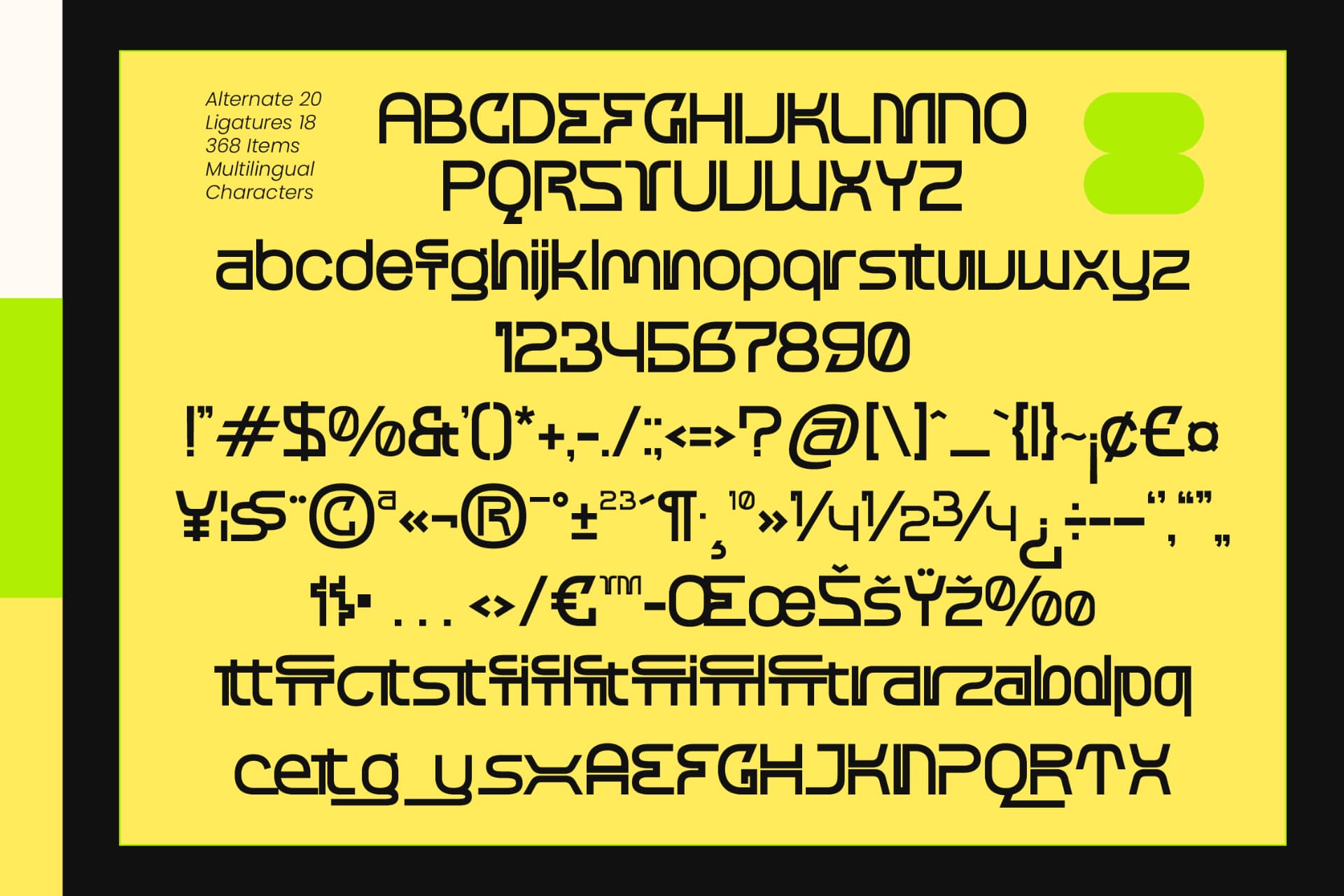 Preview 10 for Aoffrist - Geometric Sans Serif Display