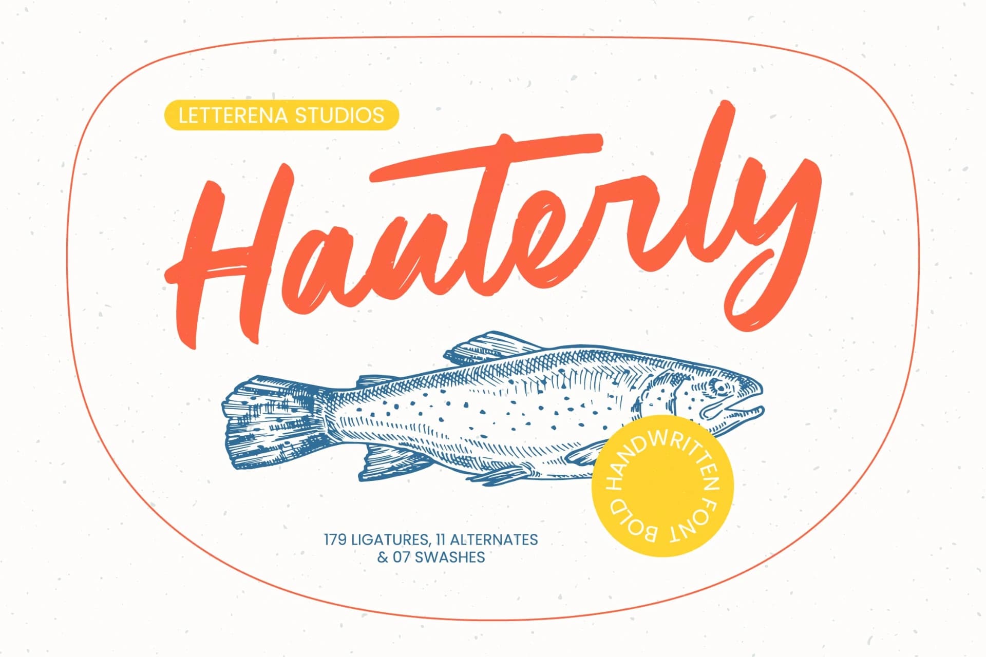 Preview of Hauterly - Bold Handwritten Font font