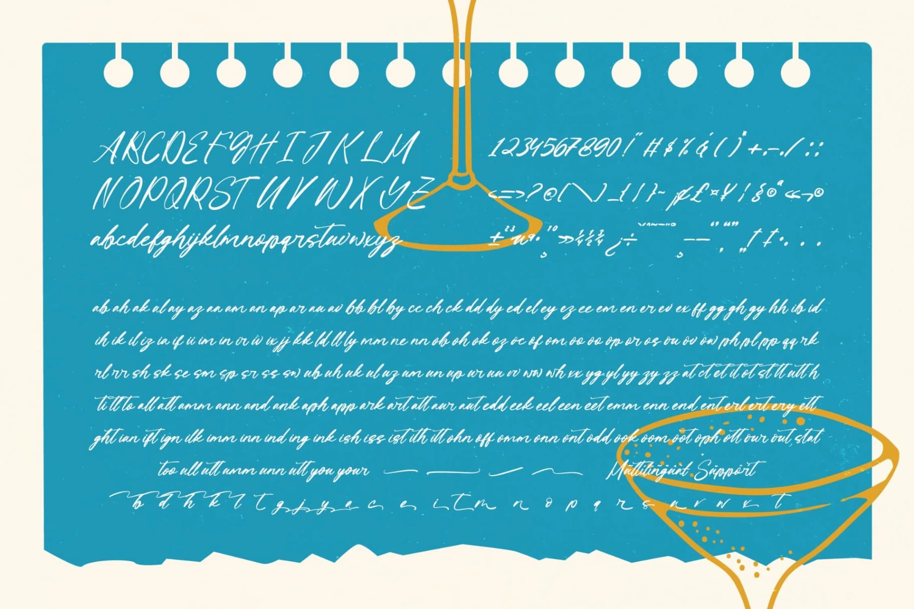 Preview 9 for Heavenly Moments - Handwritten Ink Font