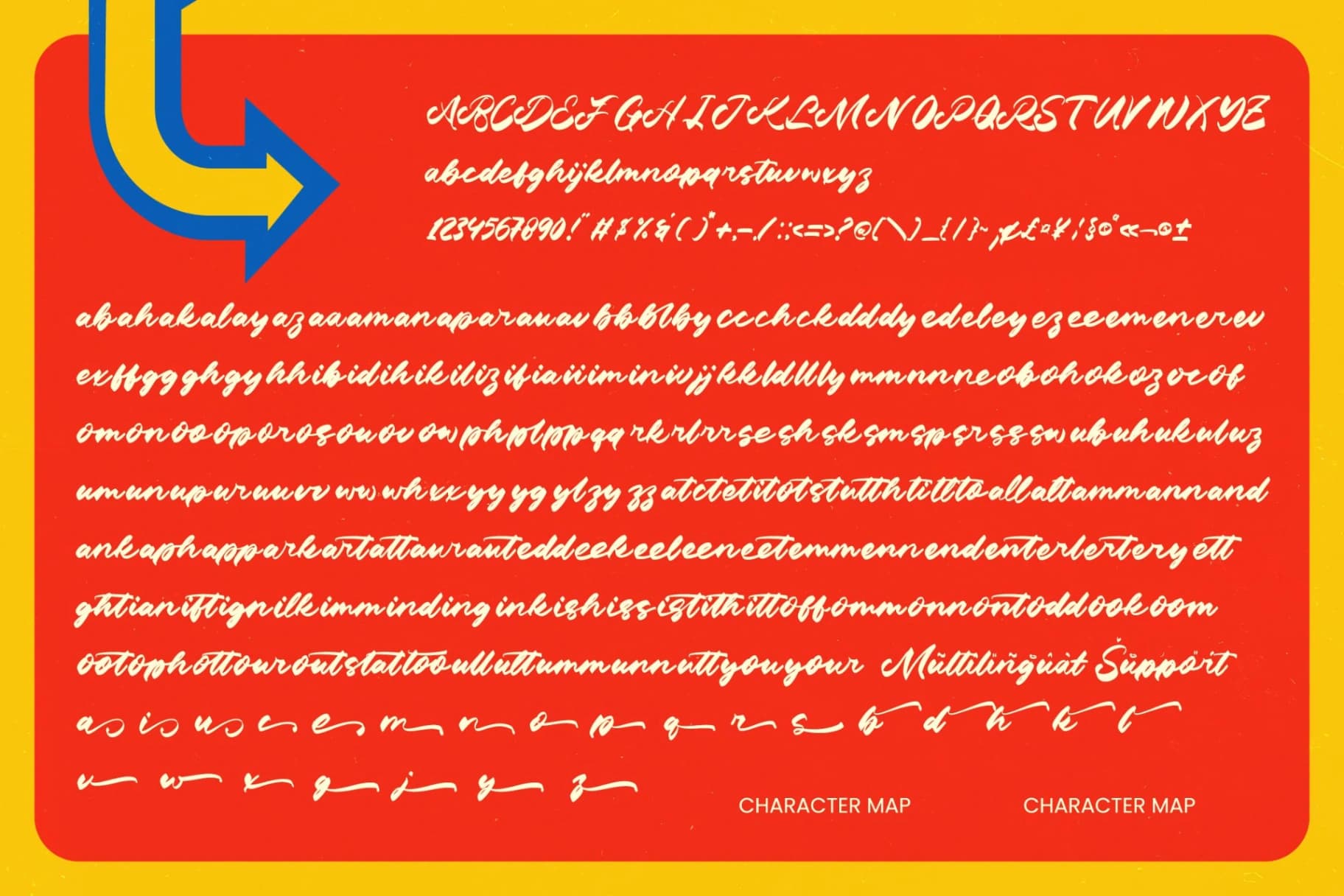 Preview 6 for Century Man - Bold Calligraphy Font