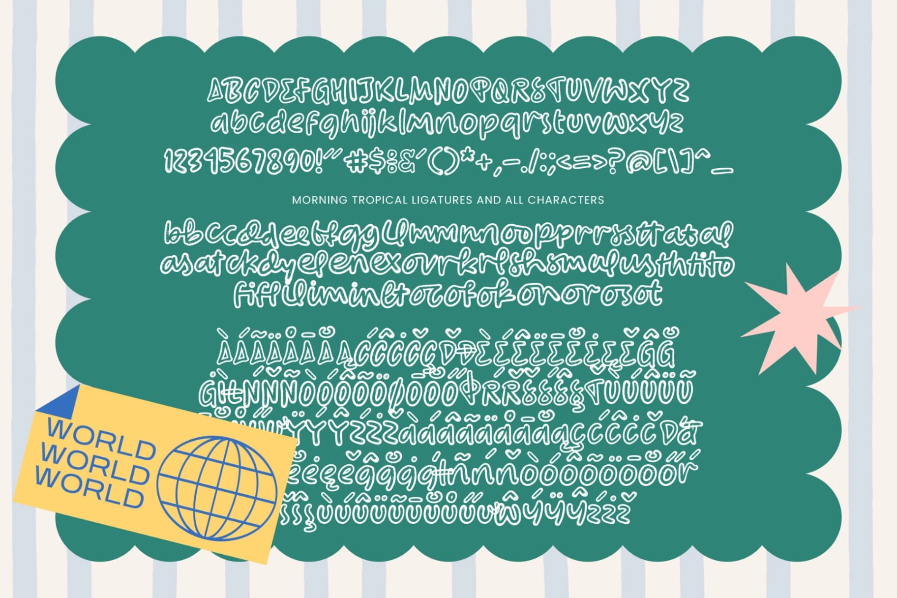 Preview 10 for Morning Tropical - Playful Bubble Font