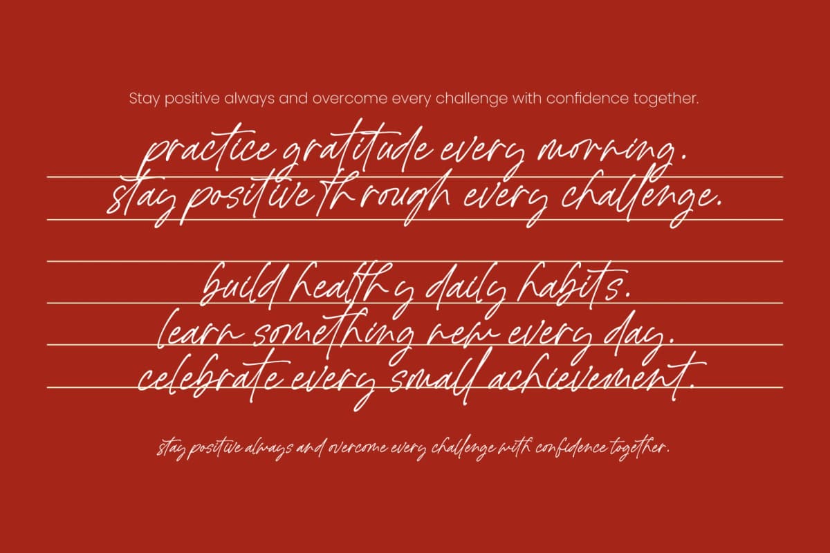 La Rettany - Luxury Handwritten Font font preview 8