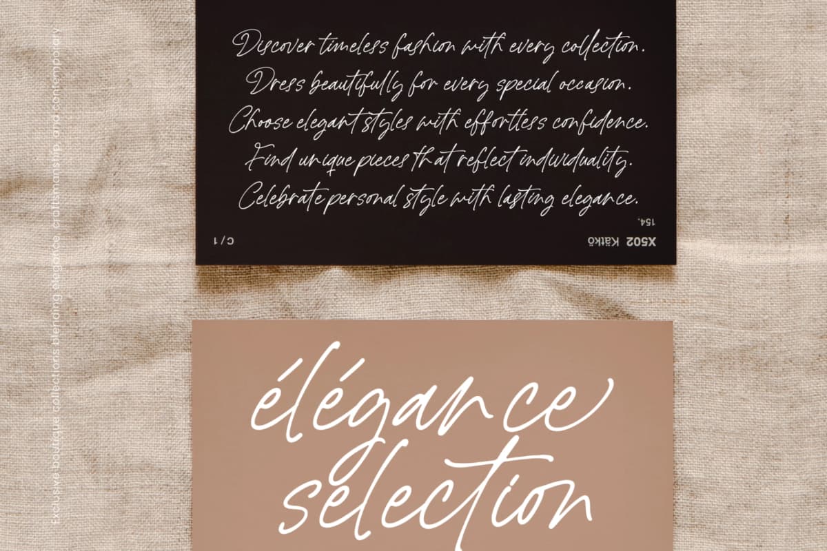 La Rettany - Luxury Handwritten Font font preview 4