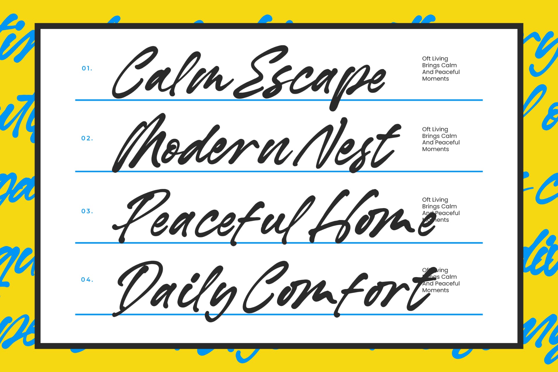 Preview 8 for Barellys Albion - Modern Handwritten Typography
