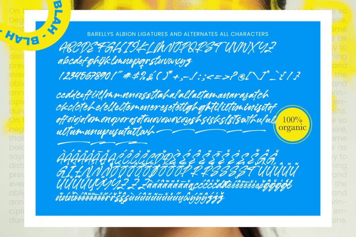 Preview 10 for Barellys Albion - Modern Handwritten Typography