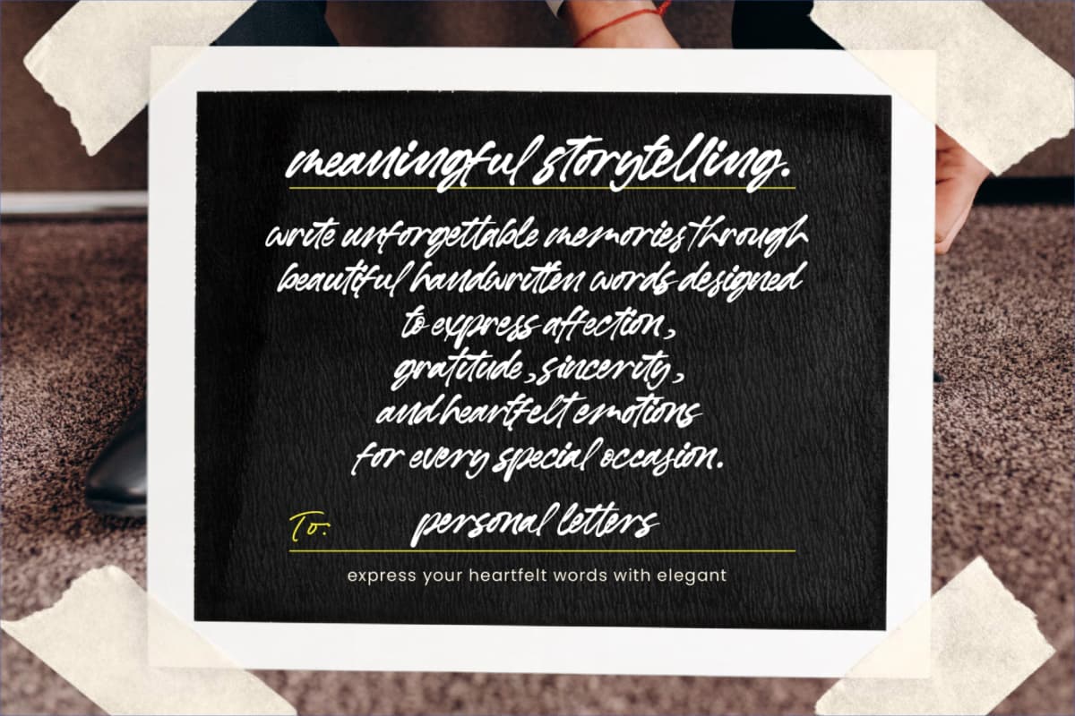 Preview 2 for Barellys Albion - Modern Handwritten Typography