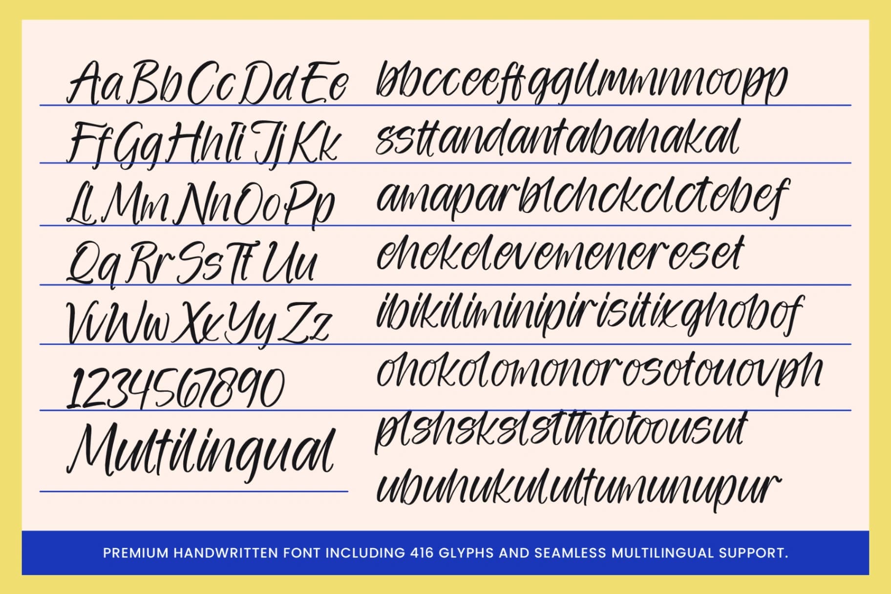 Preview 10 for Coastal Blue - New Modern Handwritten