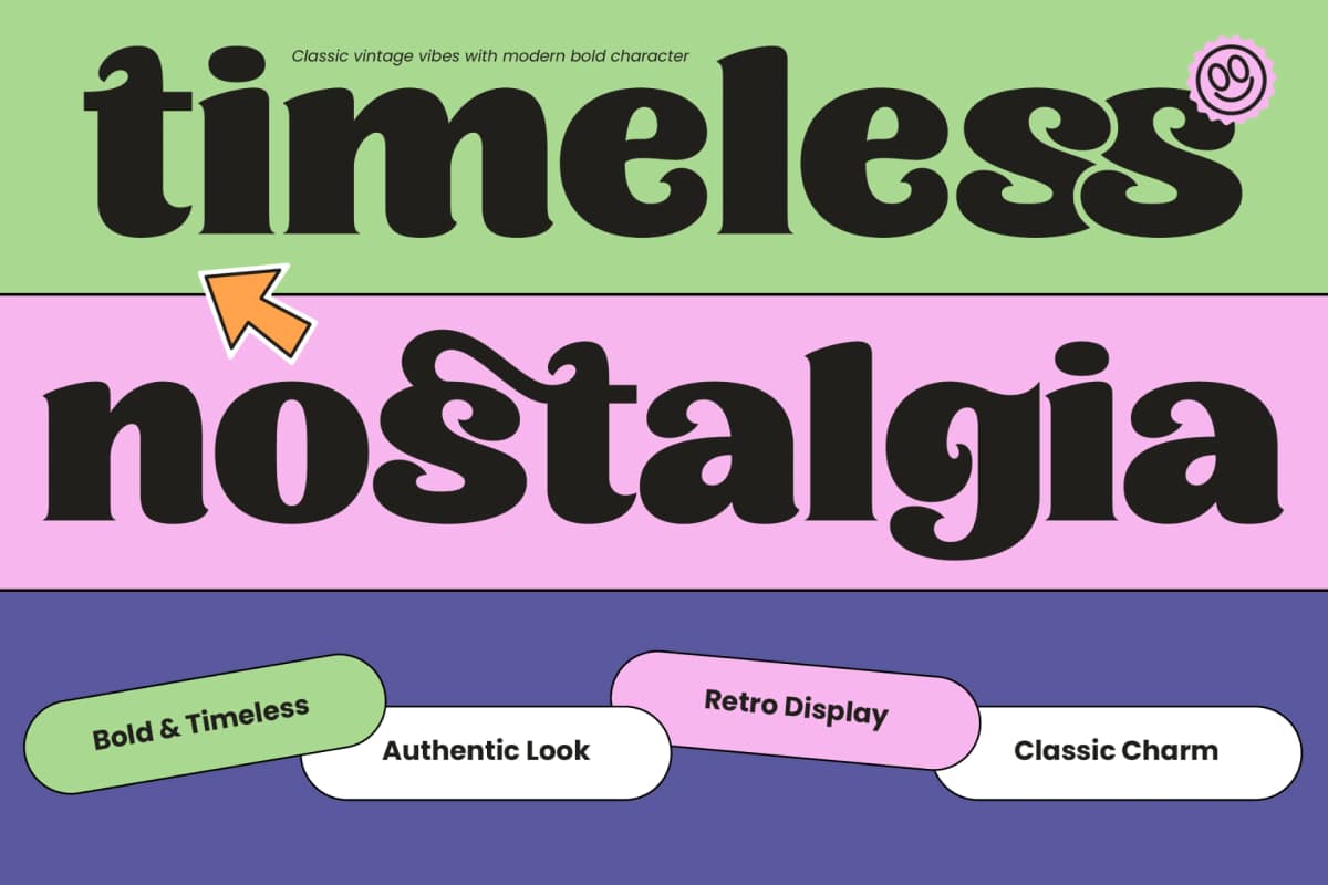 Bahlie - Groovy Bold Display Serif font preview 4