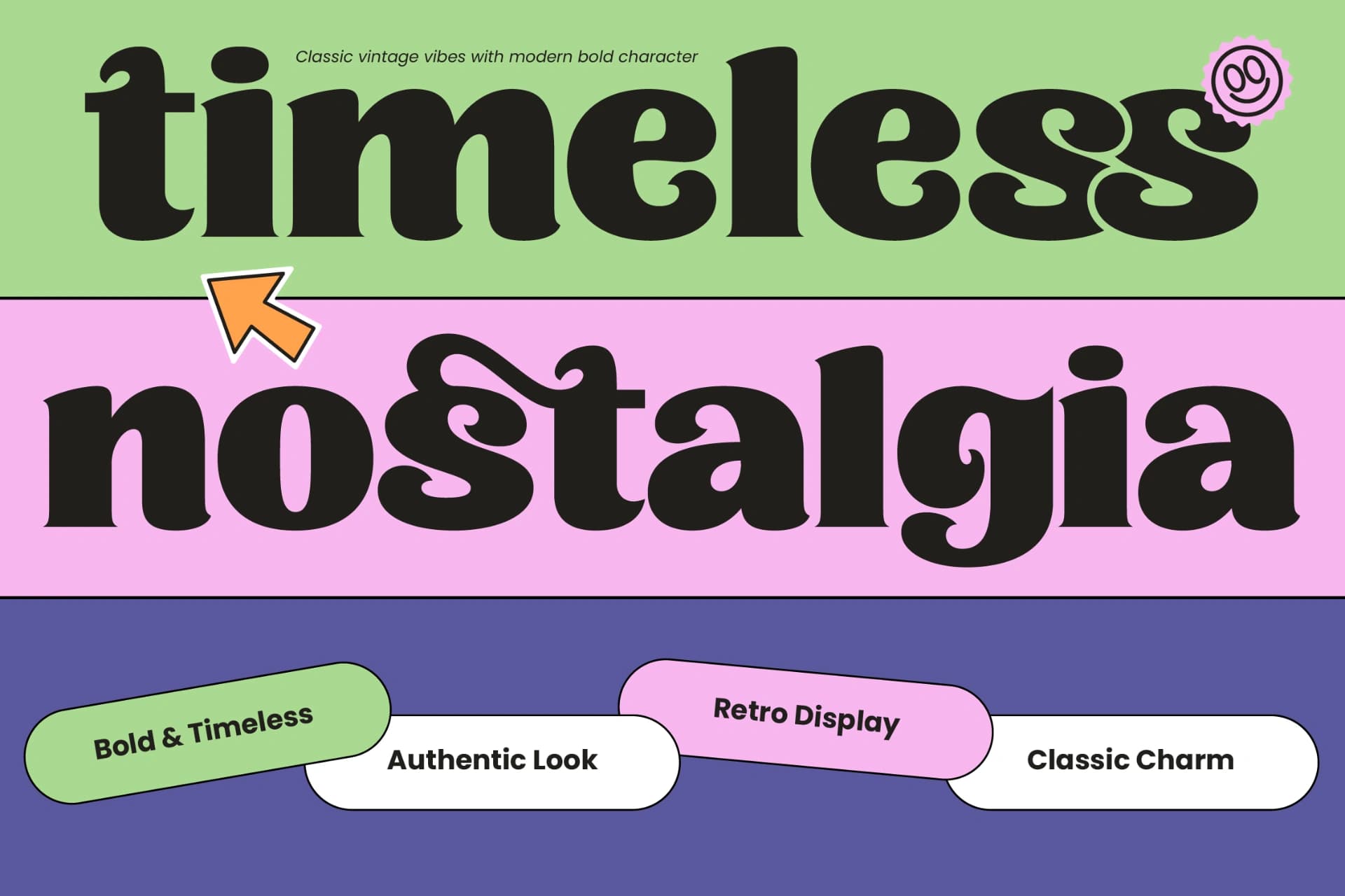 Preview 4 for Bahlie - Groovy Bold Display Serif