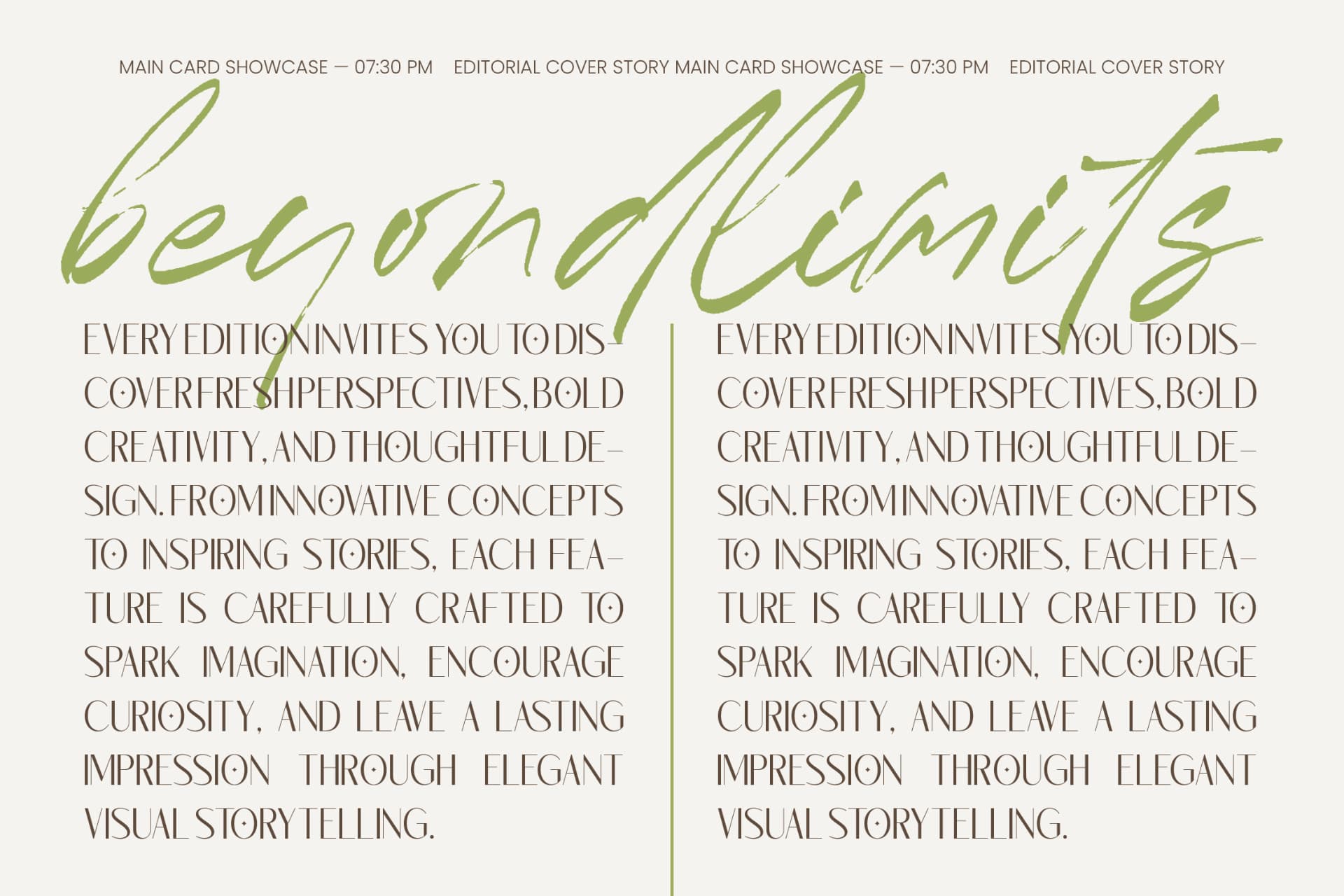 Preview 4 for Megance Glamour - Elegant Sans Font