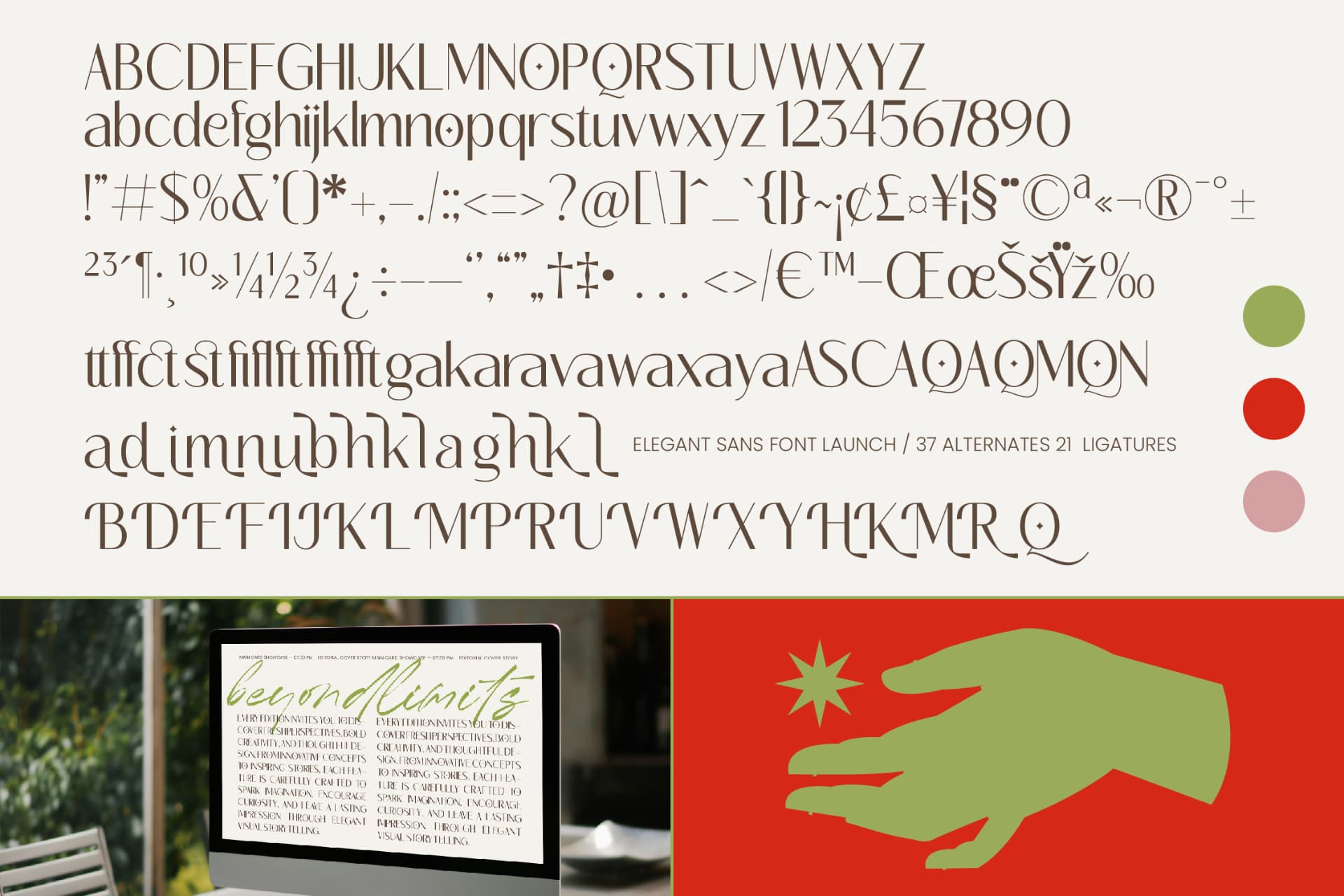 Preview 10 for Megance Glamour - Elegant Sans Font
