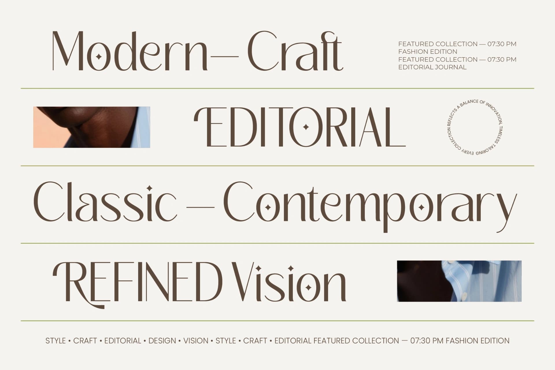 Preview 7 for Megance Glamour - Elegant Sans Font