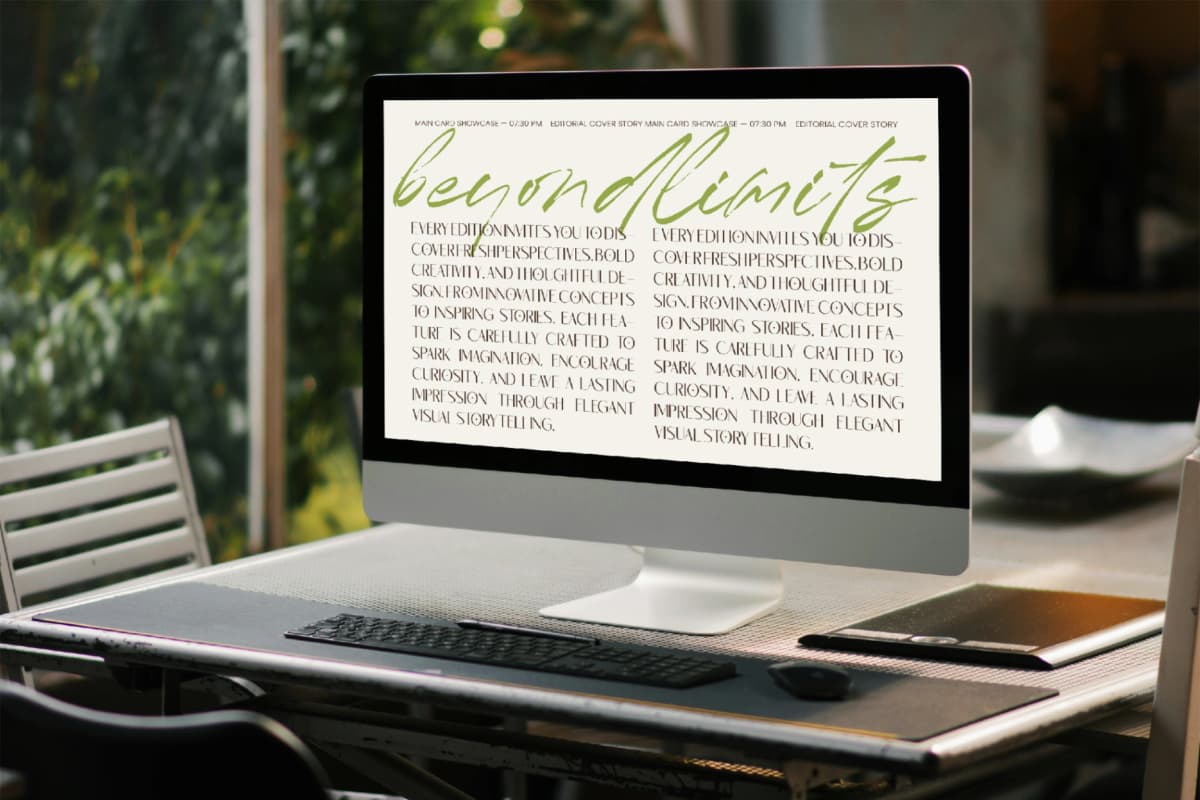 Megance Glamour - Elegant Sans Font font preview 5