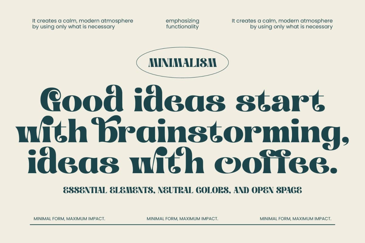 Charm Thebite - Modern Retro Serif font preview 9
