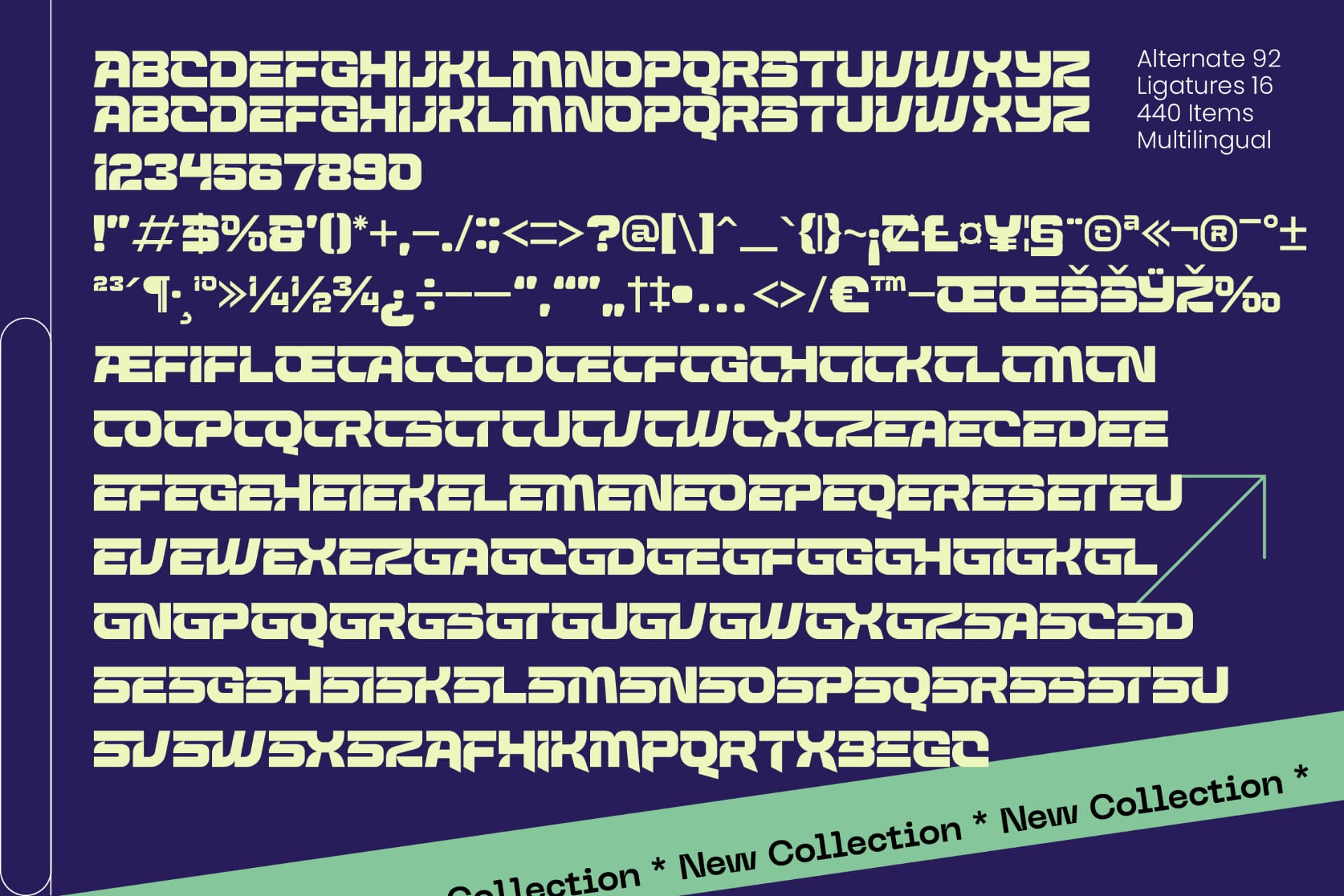 Preview 10 for Vision Horizon - Futuristic Display Font
