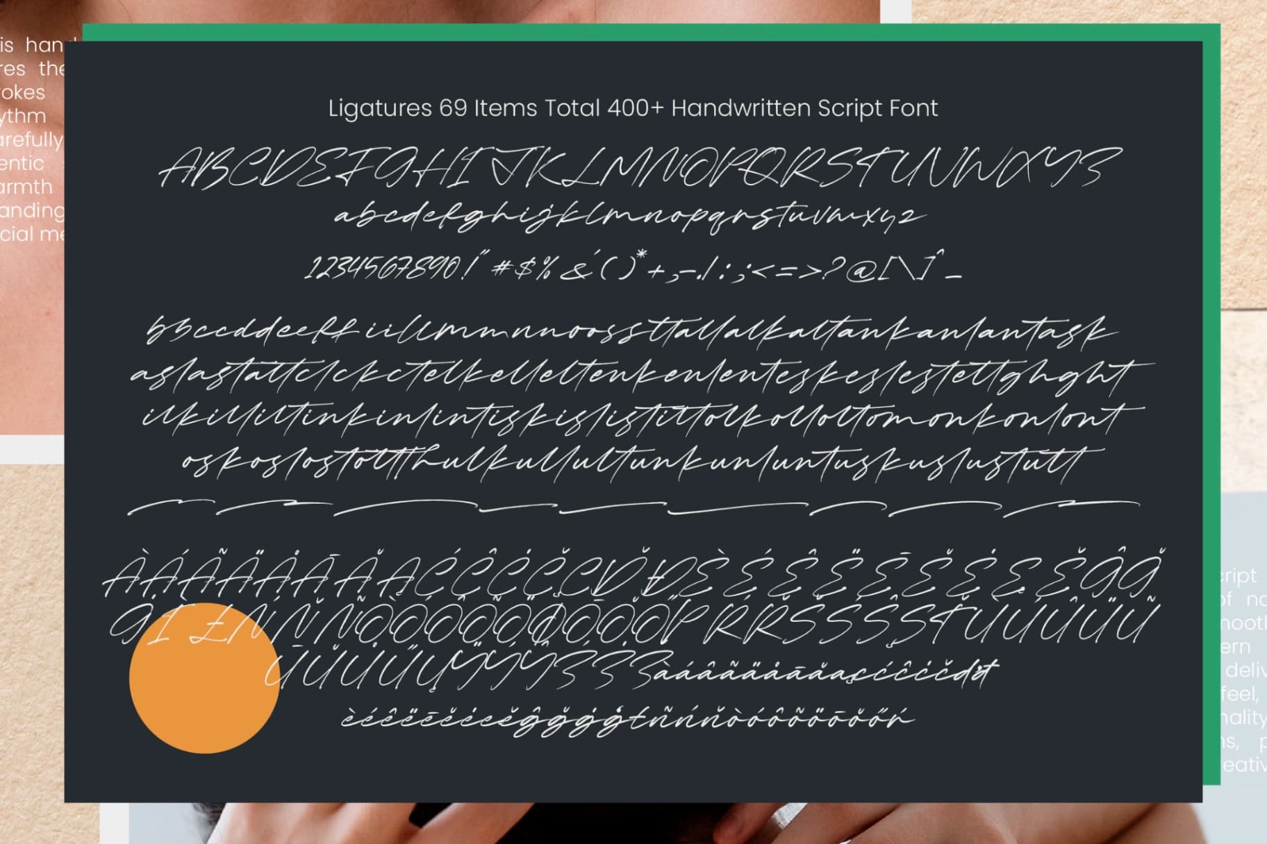 Preview 10 for Brooks Kellany - Handwritten Script Font