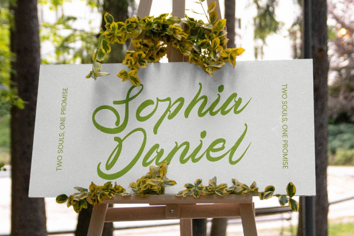 Telmi Bonsha - Elegant Brush Script font preview 10