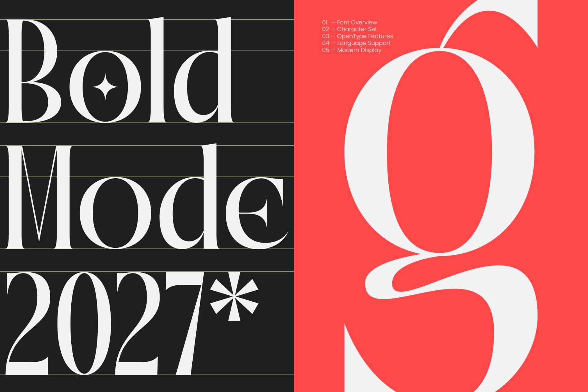 Preview 4 for Qalories - Modern Serif Display