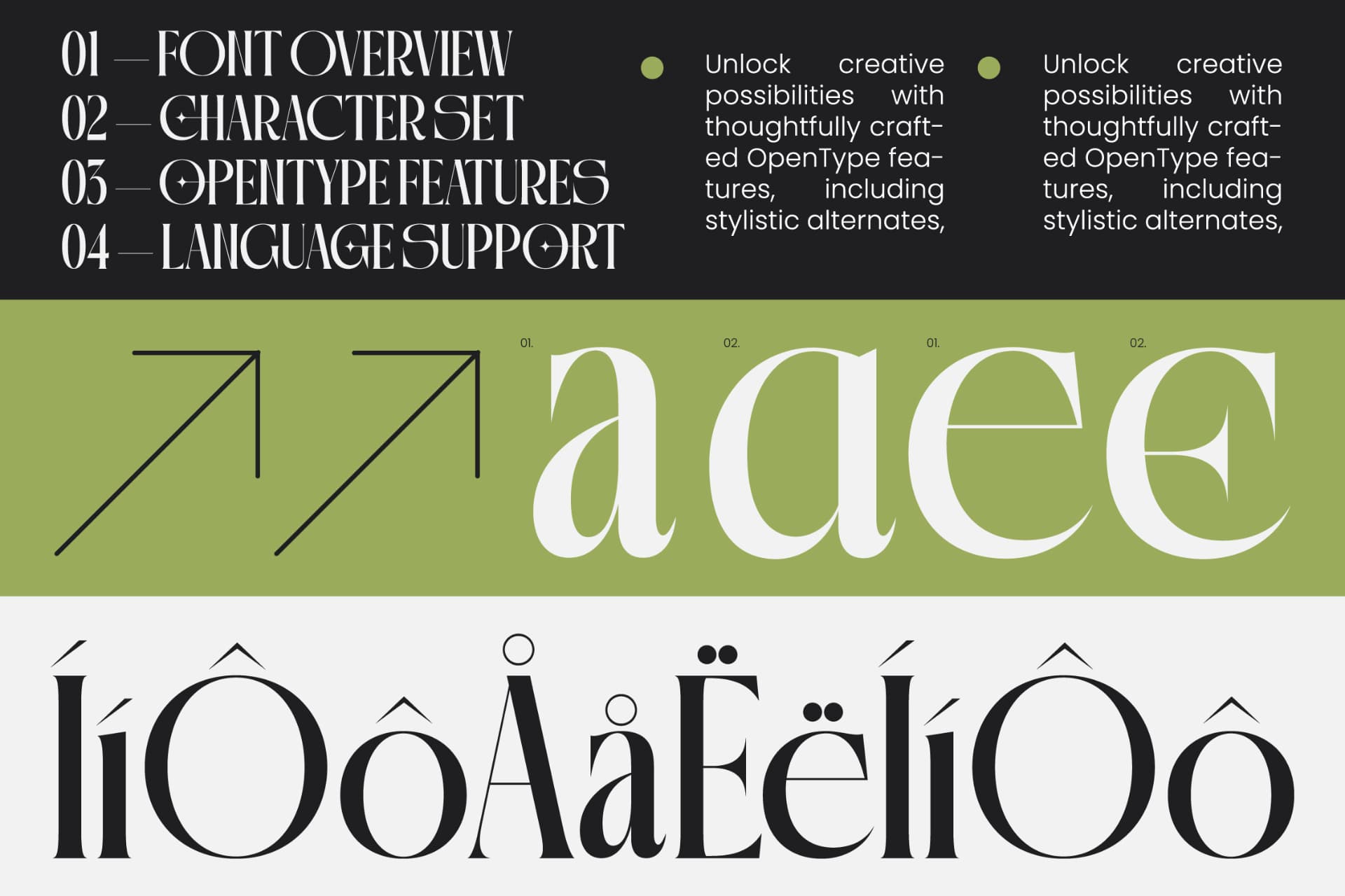 Preview 5 for Qalories - Modern Serif Display