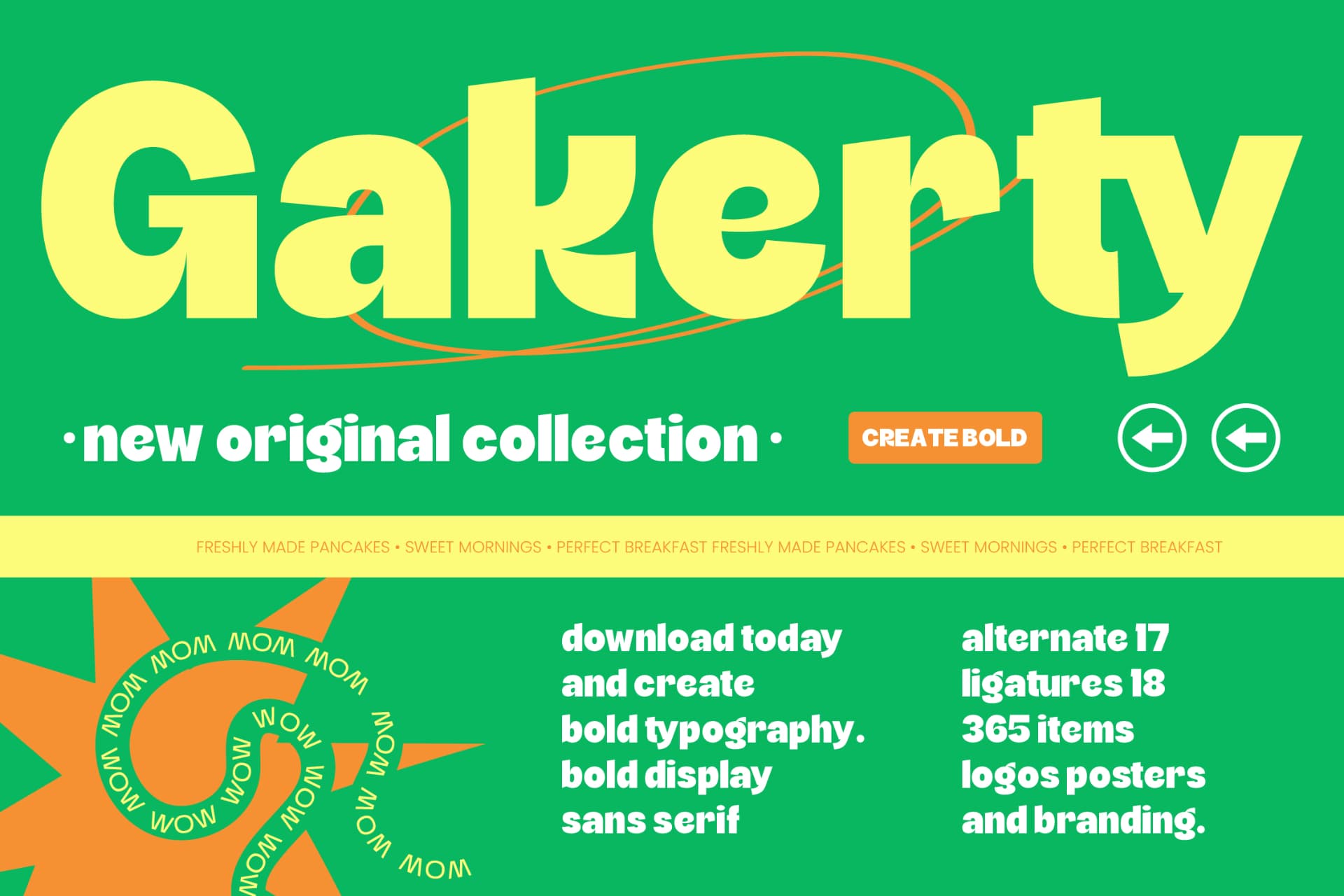 Preview of Gakerty - Bold Display Sans Serif font