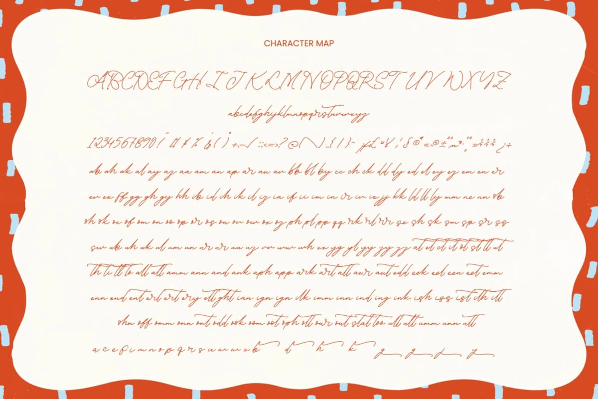 Handwritten Karleina - Handwritten Font font preview 8