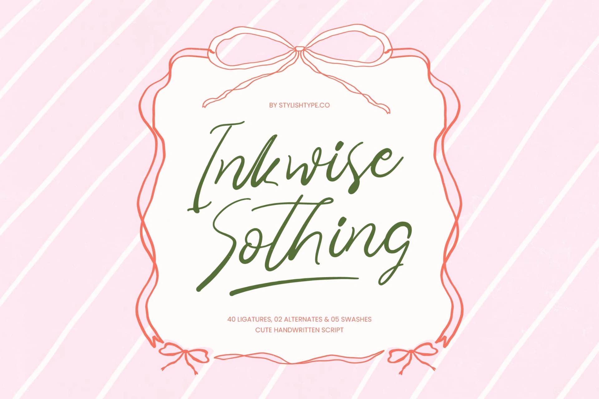 Preview of Inkwise Sothing - Cute Handwritten Script font