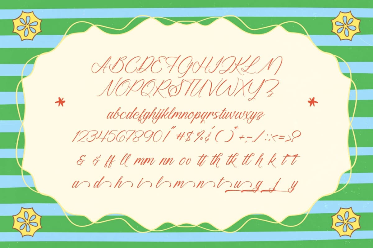 Stillov Leafing - Casual Handwritten Script font preview 6
