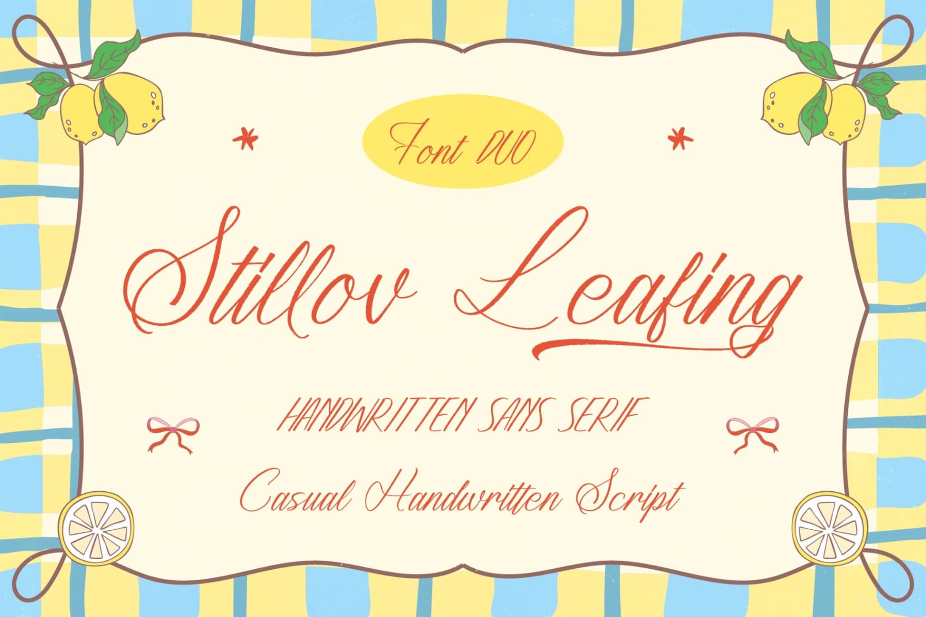 Preview of Stillov Leafing - Casual Handwritten Script font