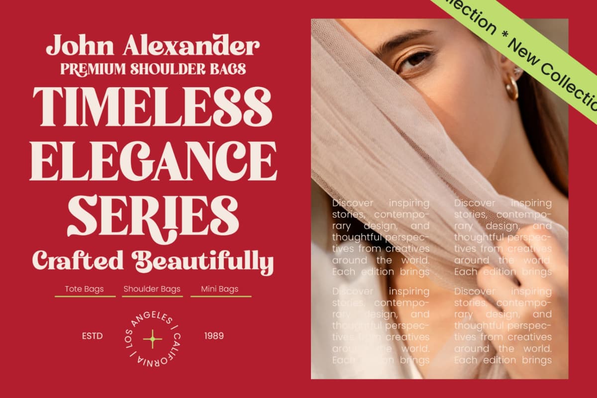Forest Wonders - New Collection Serif font preview 3